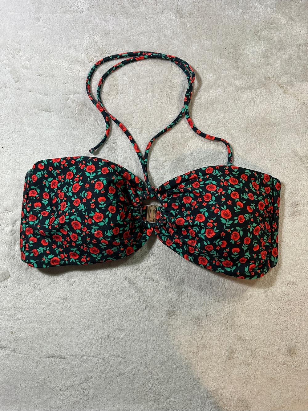 Skatie Jean Bikini Top In Geneva Print XL